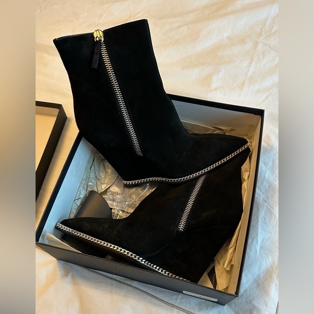 Giuseppe Zanotti Suede Wedge Booties